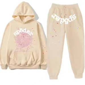 Beige Sp5der Tracksuit 22SS