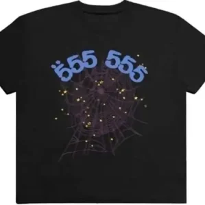 Sp5der 555 Printed T-Shirt – Black (1)