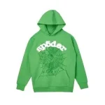 Sp5der Green Tracksuit with White Printeds